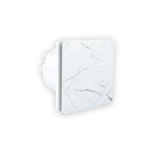 EcoLink Turbo Axial LUXE Exhaust Fan (Marble White)