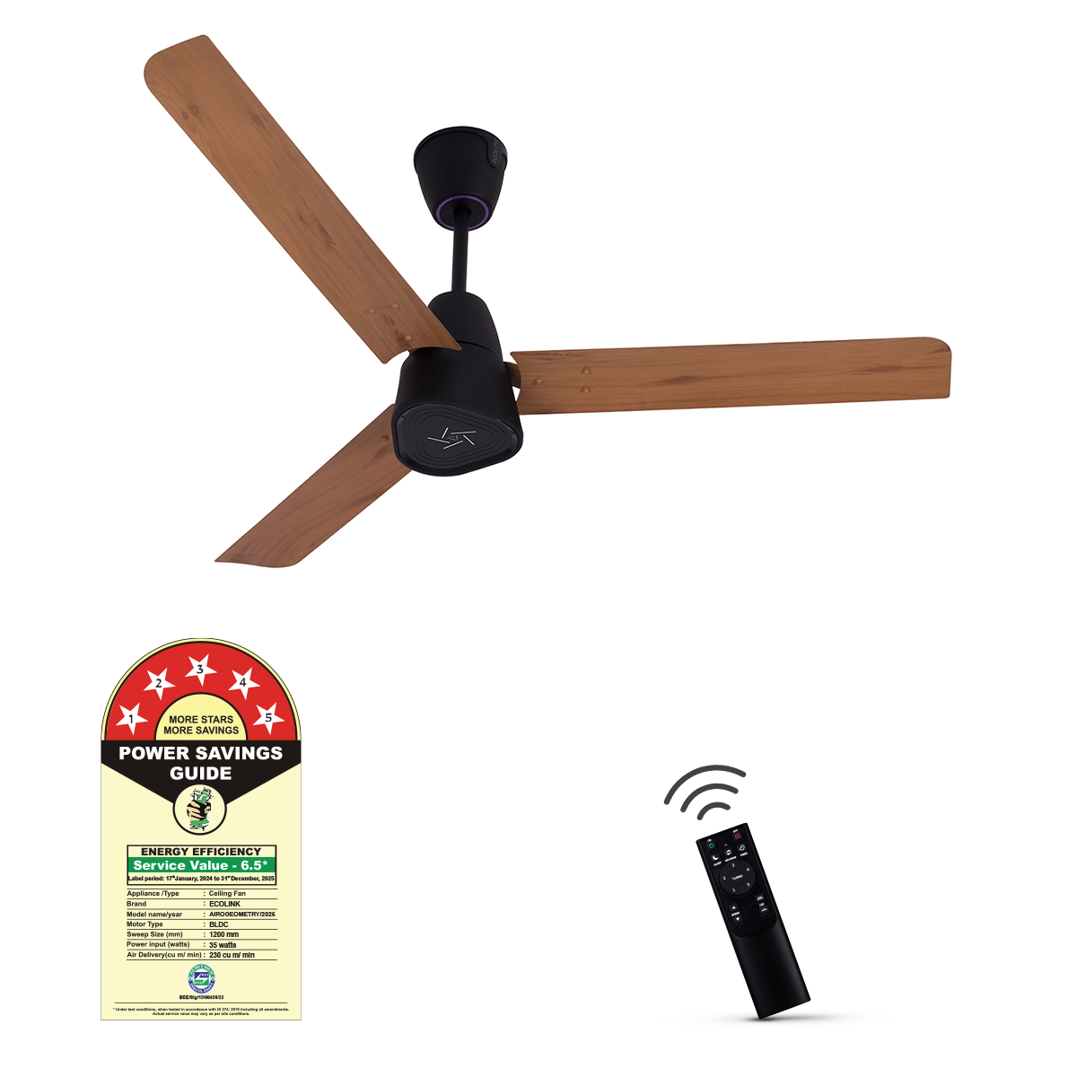 EcoLink AiroGeometry BLDC Ceiling Fan