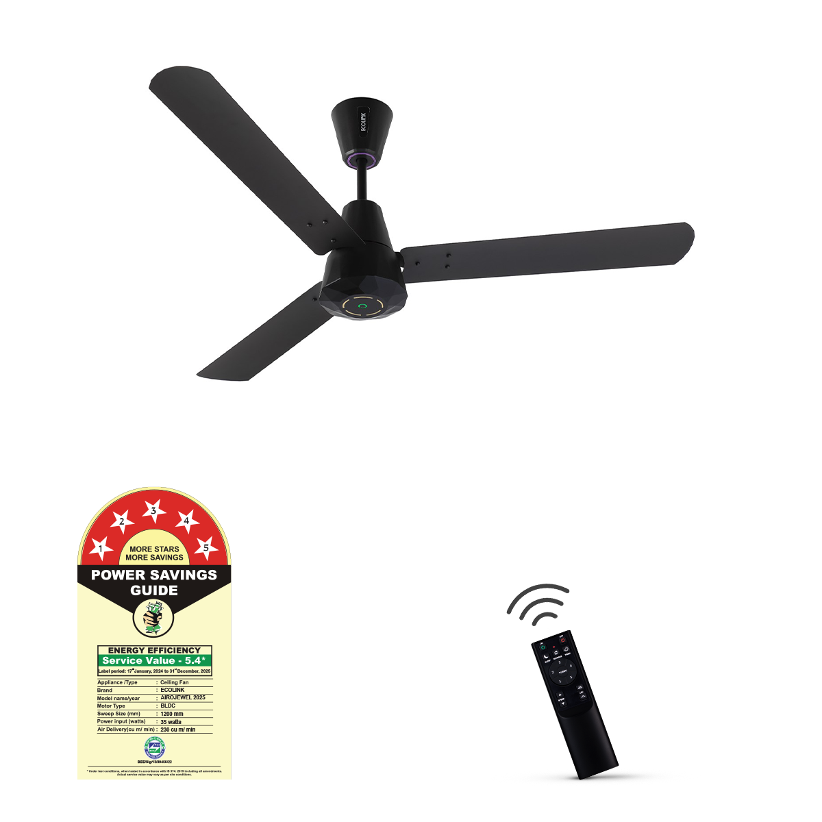 EcoLink AiroJewel BLDC Ceiling Fan