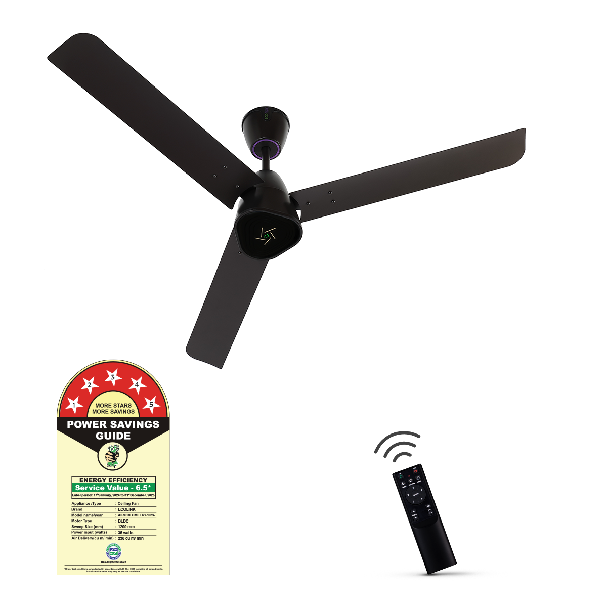 EcoLink AiroGeometry BLDC Ceiling Fan