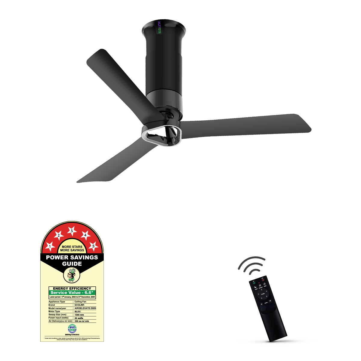 EcoLink AiroElevate BLDC Ceiling Fan