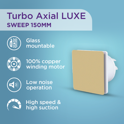 EcoLink Turbo Axial LUXE Exhaust Fan (Aspen Gold)