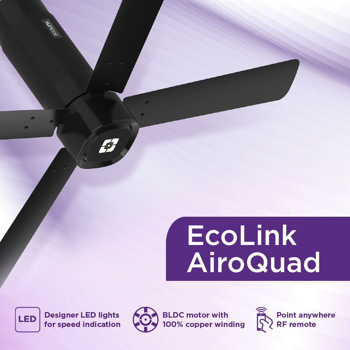 EcoLink AiroQuad BLDC Ceiling Fan