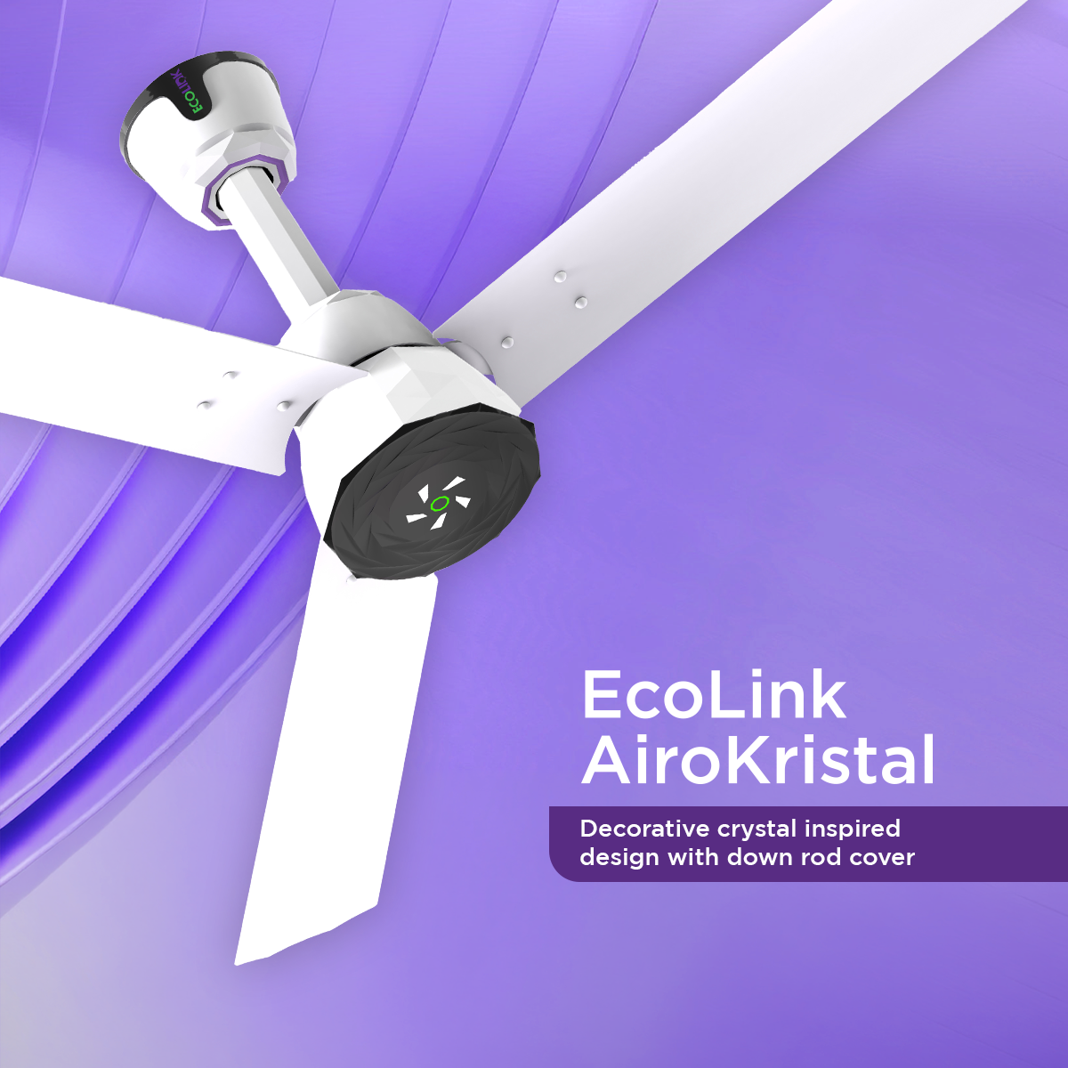 EcoLink AiroKristal BLDC Ceiling Fan