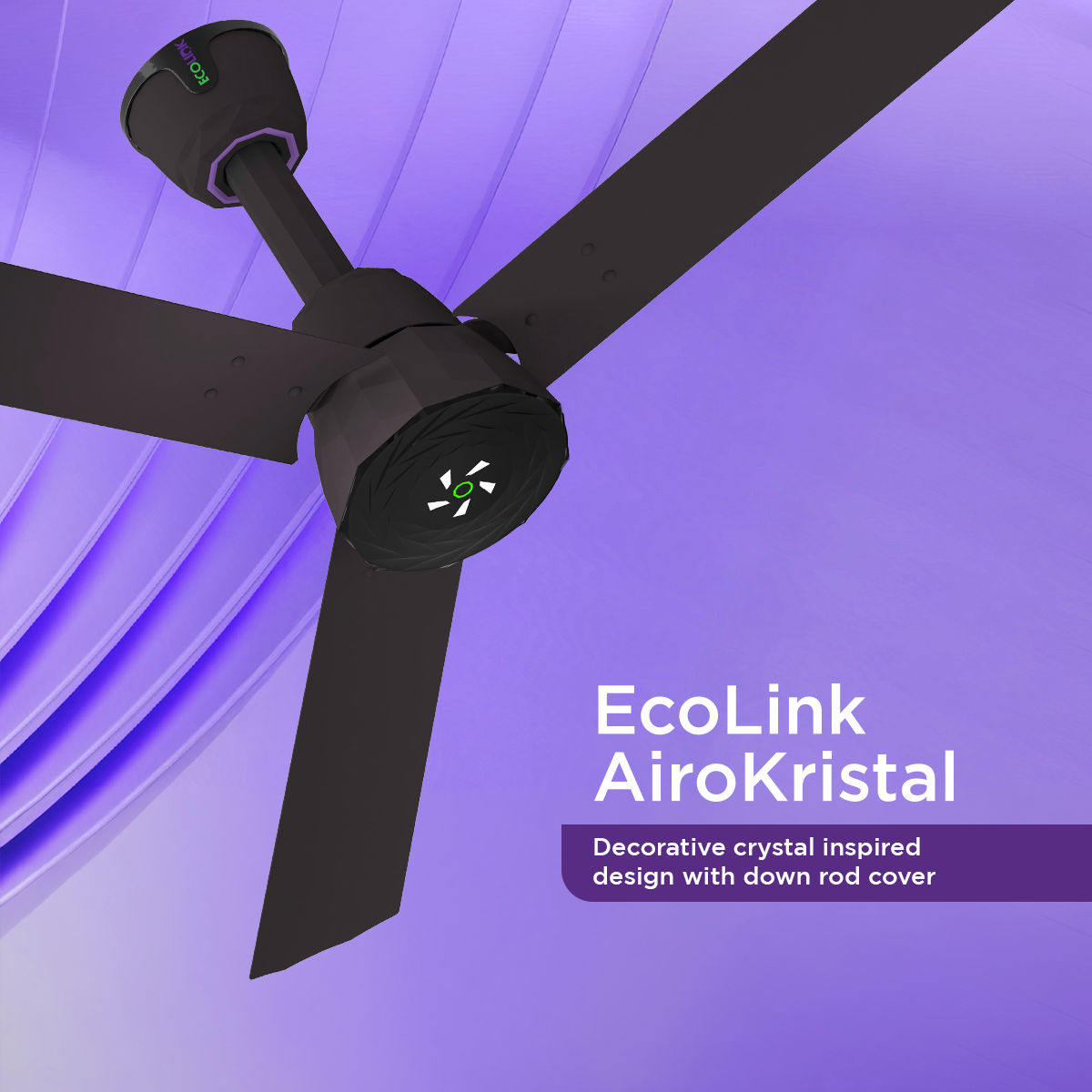EcoLink AiroKristal BLDC Ceiling Fan