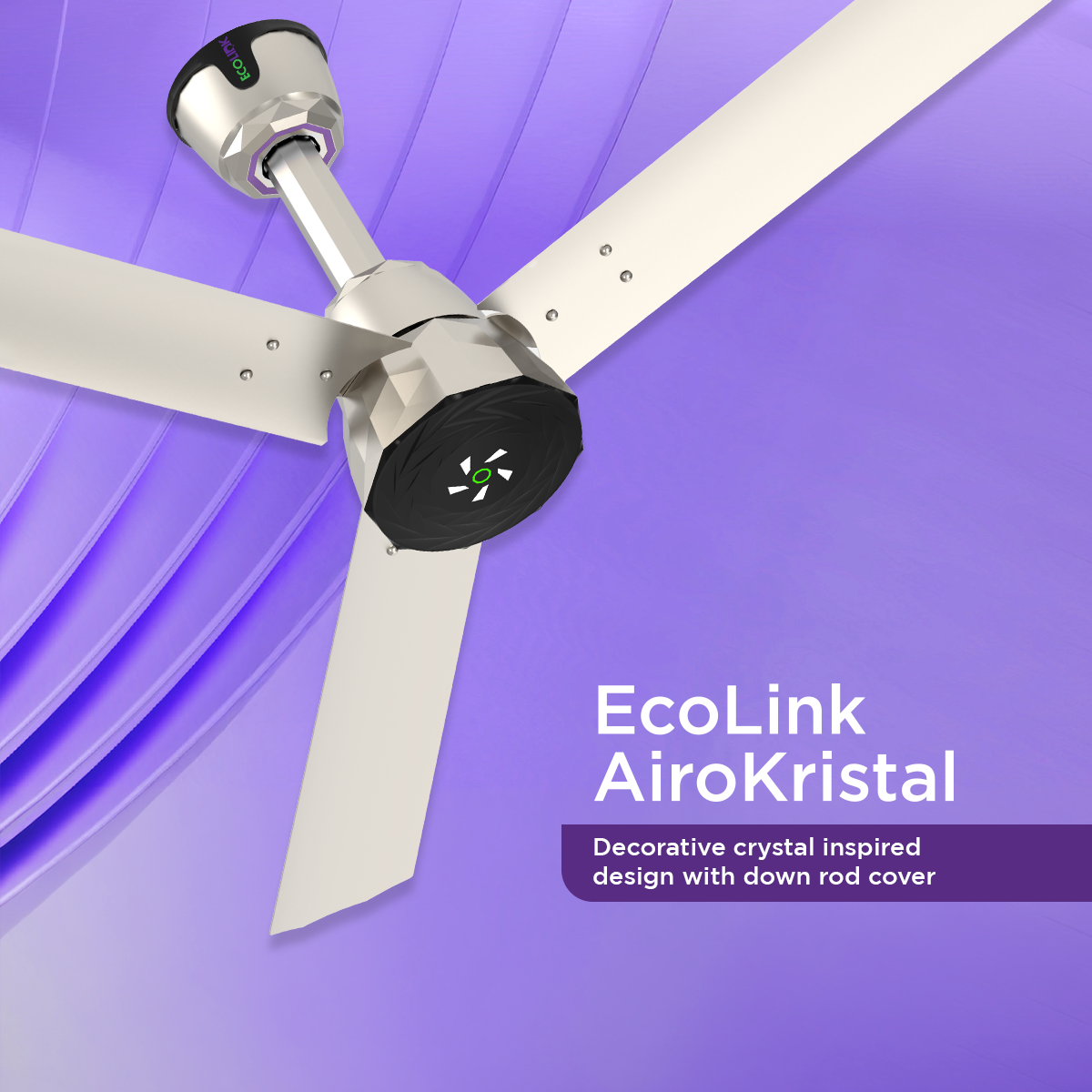 EcoLink AiroKristal BLDC Ceiling Fan