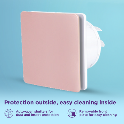 EcoLink Turbo Axial LUXE Exhaust Fan (Rose Gold)