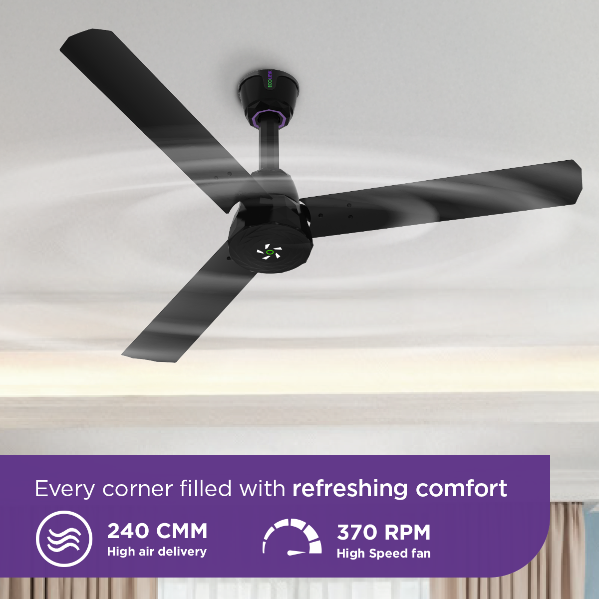 EcoLink AiroKristal Ceiling Fan