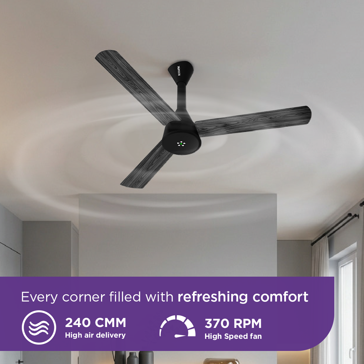 Ecolink AiroTrio BLDC Ceiling Fan