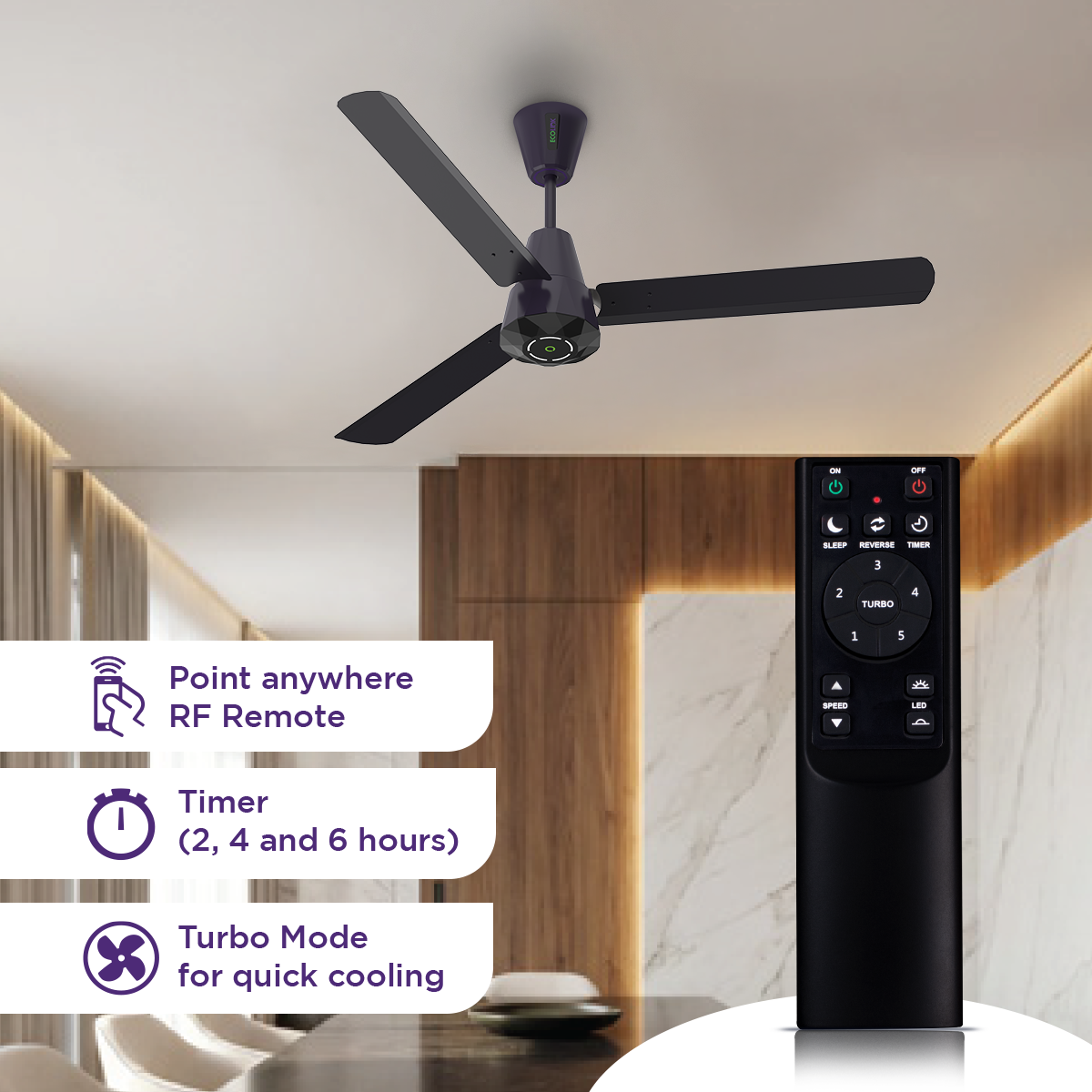 EcoLink AiroJewel BLDC Ceiling Fan