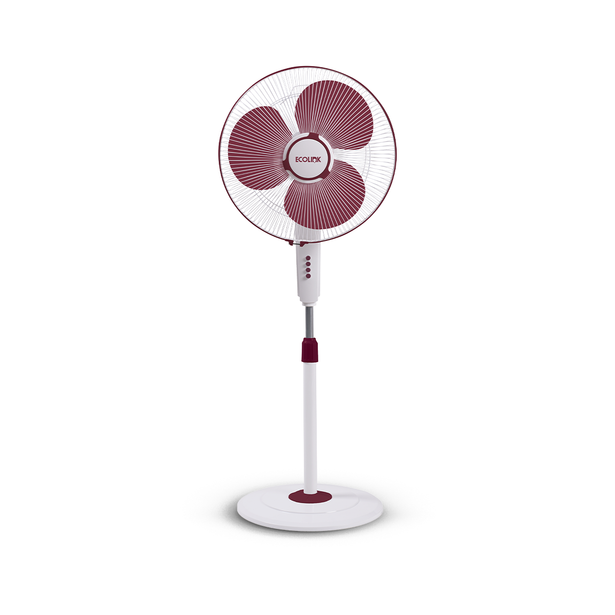EcoLink Cruiser Neo Pedestal Table Fan (Maroon)