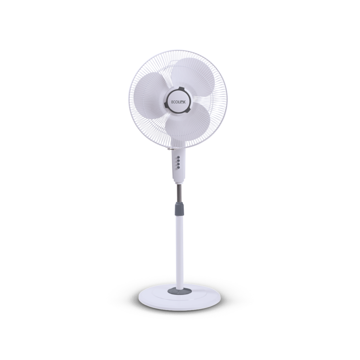 EcoLink Cruiser Neo Pedestal Table Fan (White)