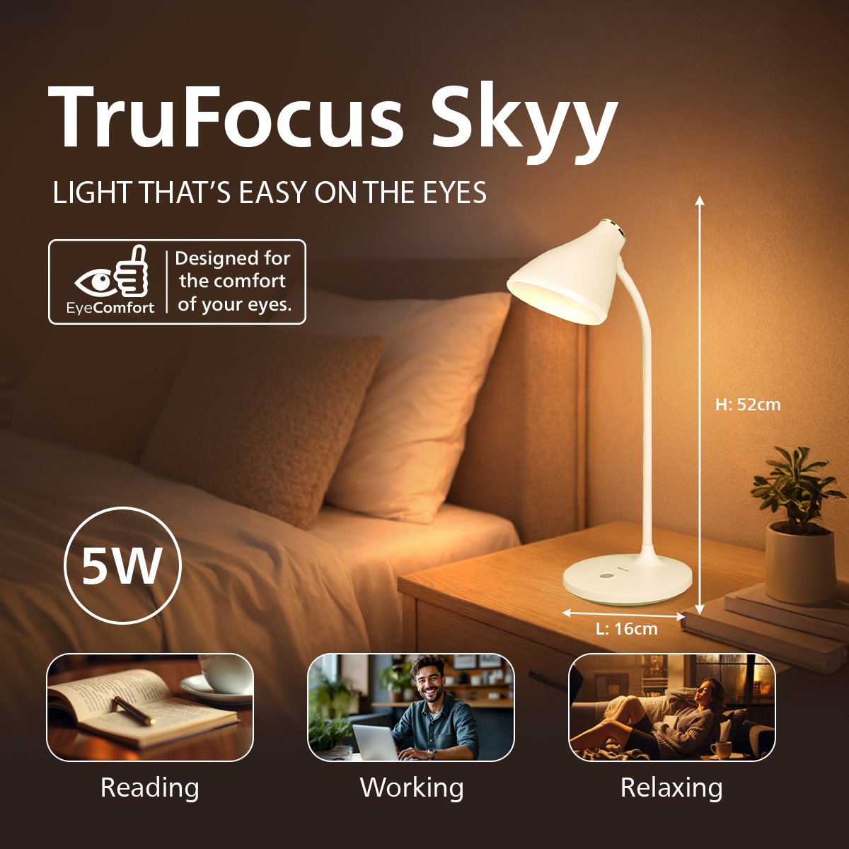 EcoLink TruFocus SKY Desk Light
