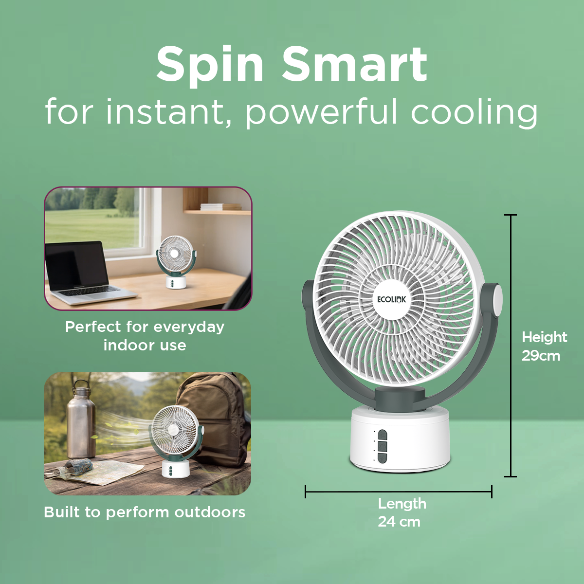 EcoLink Spin Smart Personal Fan
