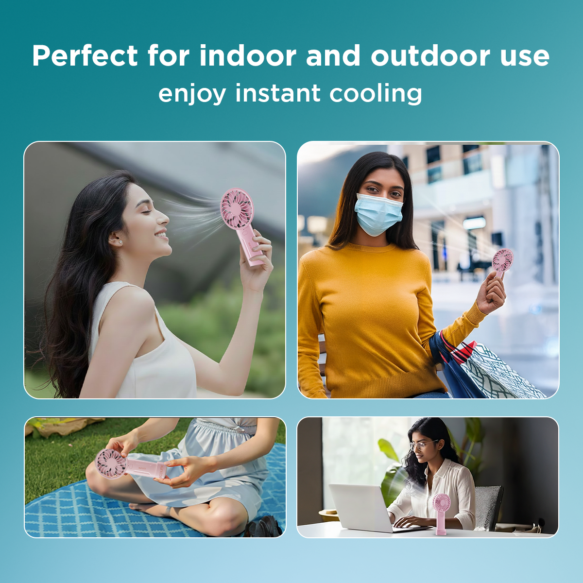 EcoLink Plus One Compact Portable Handheld Fan