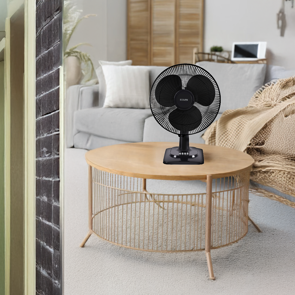 EcoLink Cruiser Neo Table Fan (Black)