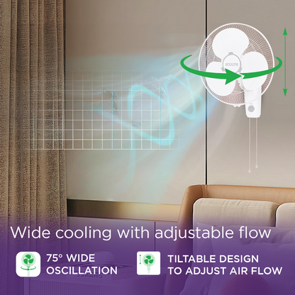 EcoLink Cruiser Neo Wall Fan (White)