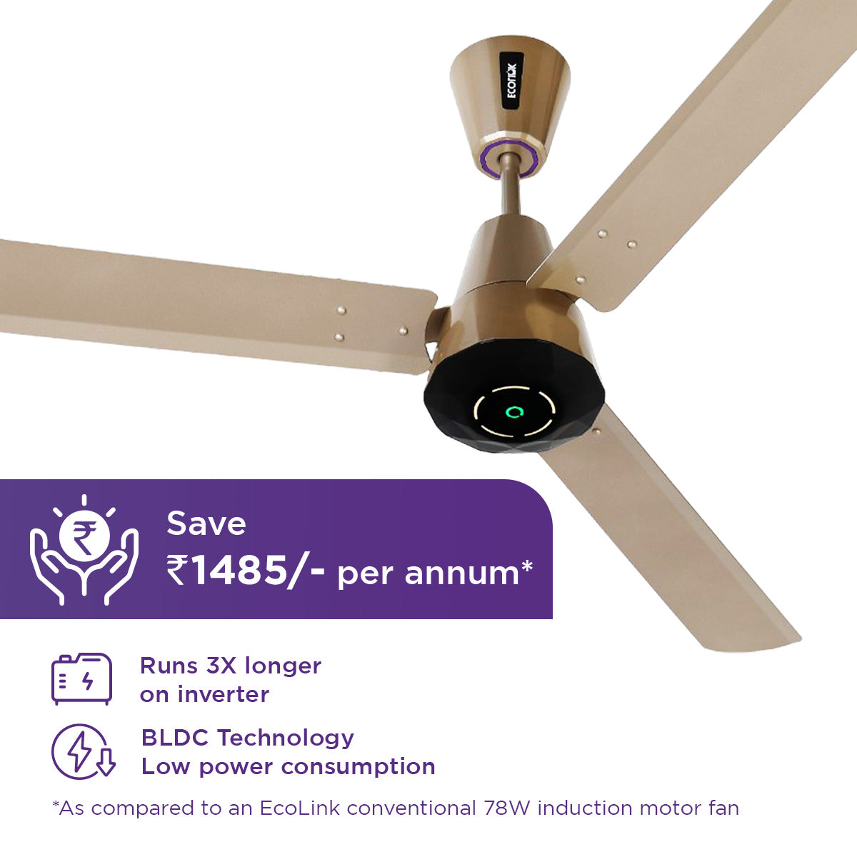 EcoLink AiroJewel BLDC Smart Ceiling Fan