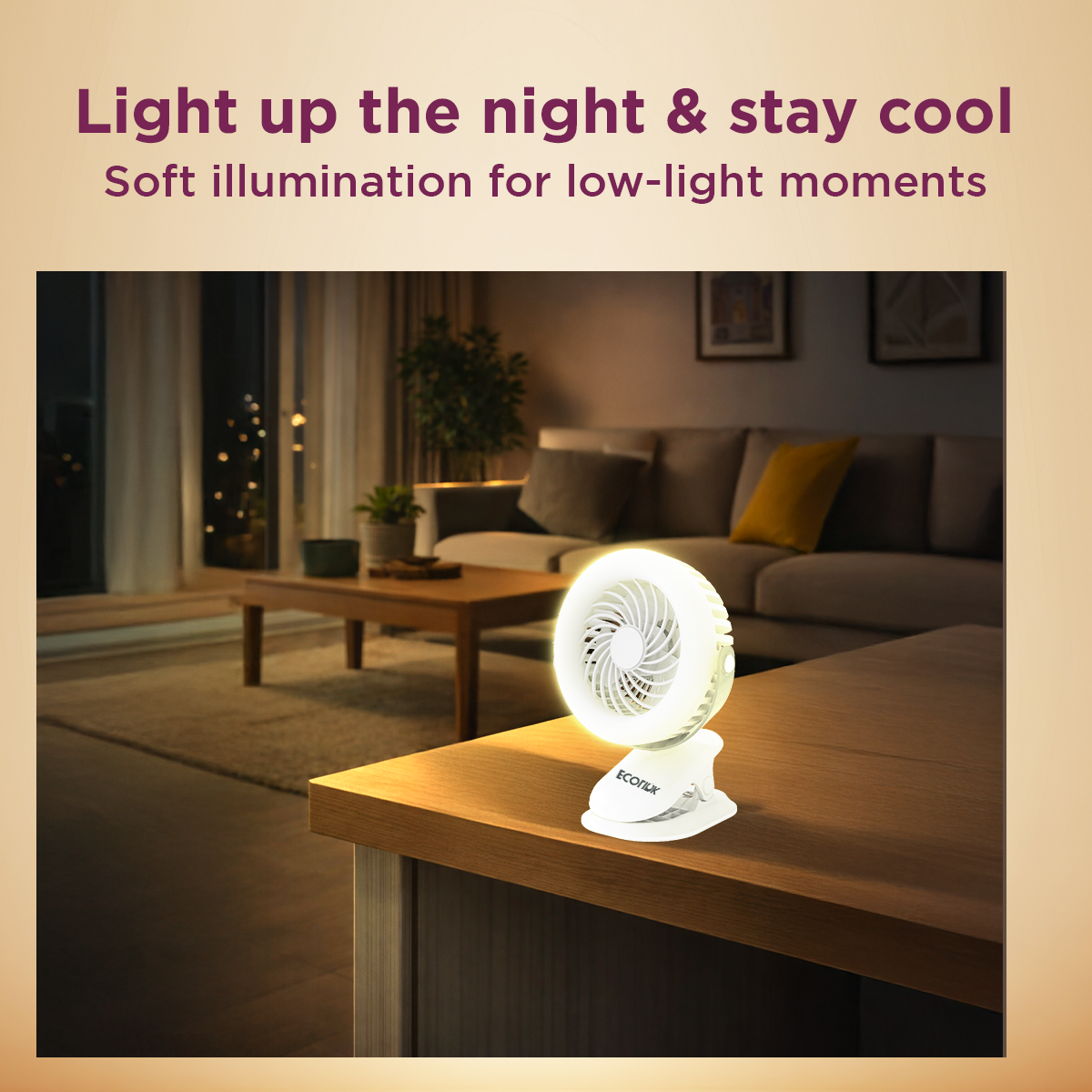 EcoLink Clip Me with Clip Mount Personal Fan
