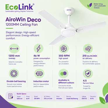 Ecolink AiroWin Deco Economy Fan