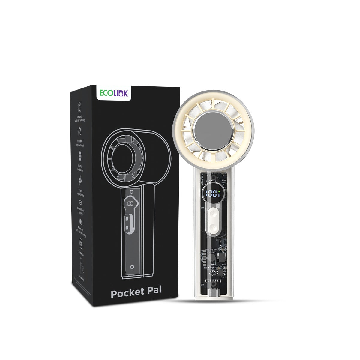 EcoLink Pocket Pal Fan with Arctic Chill