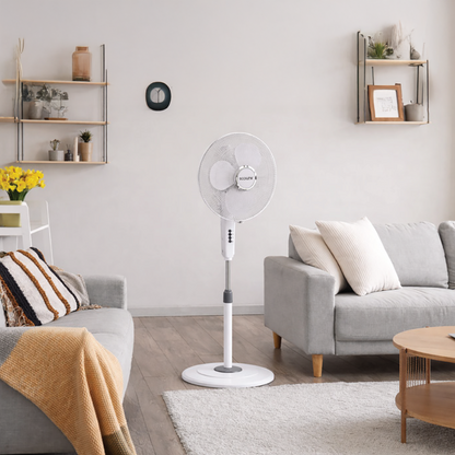 EcoLink Cruiser Neo Pedestal Table Fan (White)